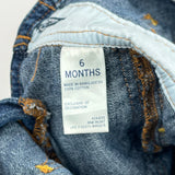 Age 6 Months Oshkosh Overalls - 3XS Blue Cotton