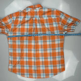 Tommy Hilfiger Checked Short Sleeve Shirt - 2XL Orange Cotton