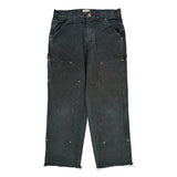Elwood Double Knee Carpenter Pants - 32W 28L Gray Cotton