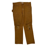 Carhartt Double Knee Carpenter Pants - 32W 31L Brown Cotton