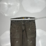 Carhartt Carpenter Pants - 36W 32L Gray Cotton