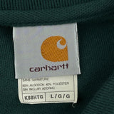 Carhartt Polo Shirt - Large Green Cotton Blend
