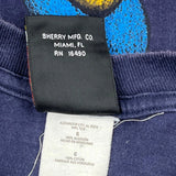 Mickey Mouse And Goofy Mickey Cartoon T-Shirt - Large Navy Cotton