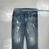 Hip Hop Decree Slim Jeans - 34W 31L Blue Cotton