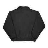 Timberland Collared 1/4 Zip - Medium Black Cotton Blend