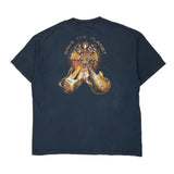 Save The Planet Hard Rock Cafe Graphic T-Shirt - 2XL Navy Cotton