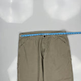 Carhartt Carpenter Trousers - 38W 30L Khaki Cotton