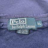 Polo By Ralph Lauren Sweatshirt - XL Navy Cotton Blend