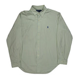 Vintage Ralph Lauren Striped Shirt - Large Green Cotton