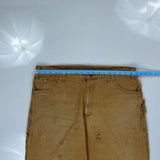 Dickies Carpenter Trousers - 38W 32L Brown Cotton