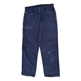 Carhartt Carpenter Trousers - 33W 32L Navy Cotton Blend
