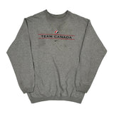 Team Canada Nike Graphic Sweatshirt - Large Gray Cotton