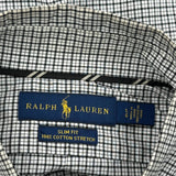 Ralph Lauren Checked Shirt - Large Black & White Cotton