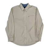 Tommy Hilfiger Striped Shirt - 2XL Beige Cotton