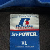 Blank Russell Athletic Sweatshirt - XL Blue Cotton Blend