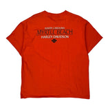 Myrtle Beach Bike Week 2013 Harley Davidson Graphic T-Shirt - XL Orange Cotton
