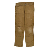 Carhartt Double Knee Carpenter Pants - 32W 30L Brown Cotton