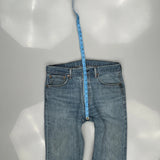 501 Levis Jeans - 33W 34L Light Wash Cotton