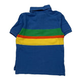 Age 5 Polo By Ralph Lauren Striped Polo Shirt - Small Blue Cotton