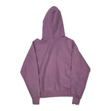 Vintage Reverse Weave Champion Hoodie - Small Purple Cotton