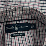 Ralph Lauren Checked Shirt - Large Pink Cotton