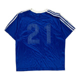 District Iv Odp Adidas Football Shirt - Large Blue Polyester
