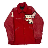 Athletic Unbranded College Varsity Jacket - Small Red Leather