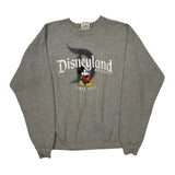 Disney Graphic Sweatshirt - Large Grey Cotton Blend