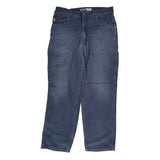 Carhartt Double Knee Carpenter Trousers - 36W 32L Blue Cotton Blend