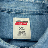Dickies Denim Shirt - XL Blue Cotton