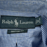 Ralph Lauren Checked Shirt - Large Blue Cotton