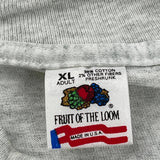 Kansas City Star Fruit Of The Loom Single Stitch T-Shirt - XL Grey Cotton
