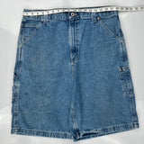 Arizona Jeans Carpenter Shorts - 35W 10L Blue Denim