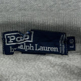 Polo By Ralph Lauren Collared Sweatshirt - Large Gray Cotton