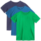 Organic Cotton Kids Shirts - Relaxed Fit Tee 3 Pack