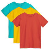 Organic Cotton Kids Shirts - Relaxed Fit Tee 3 Pack