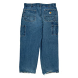 Carhartt Carpenter Jeans - 35W 30L Blue Cotton