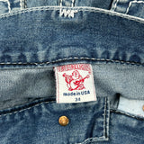 True Religion Boot Cut Jeans - 34W 31L Blue Cotton