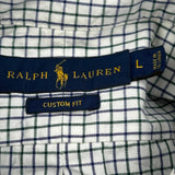 Ralph Lauren Checked Shirt - Large Blue Cotton
