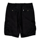 Levis Cargo Shorts - 32W 10L Black Cotton