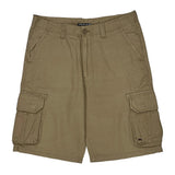 Quiksilver Cargo Shorts - 34W 11L Beige Cotton