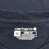 Greentech Industries Inc. Carhartt Long Sleeve T-Shirt - XL Navy Cotton