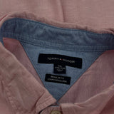 Tommy Hilfiger Short Sleeve Shirt - 2XL Pink Cotton