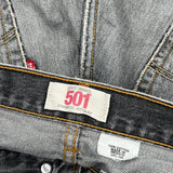 501 Levis Jeans - 32W 30L Gray Cotton