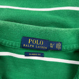 Polo By Ralph Lauren Striped Polo Shirt - XL Green Cotton