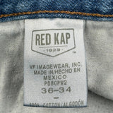 Red Kap Carpenter Jeans - 34W 35L Blue Denim