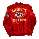 Kansas City Chiefs Nfl Football Bomber Jacket - Medium Red Polyester