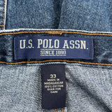 U.S. Polo Assn. Denim Shorts - 33W 11L Blue Cotton