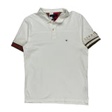 Tommy Hilfiger Slim Fit Polo Shirt - XL White Cotton