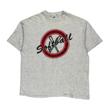 Minnehaha Redhawk Softball Hanes Single Stitch T-Shirt - XL Grey Cotton